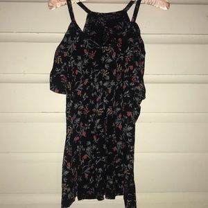Lucky brand cold shoulder floral top
